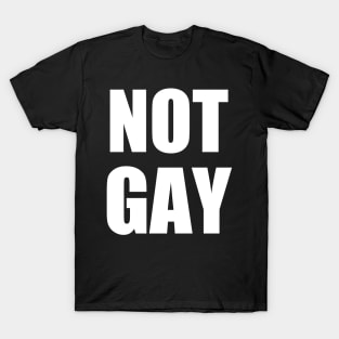 I'm not Gay t shirt | Good gift for a friend does not support gay T-Shirt